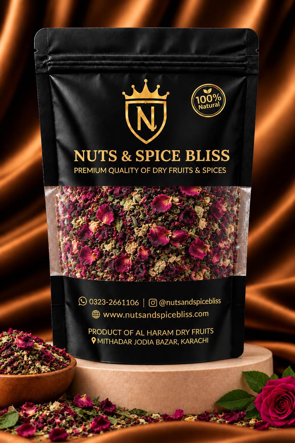 Rose Petal – Nuts & Spice Bliss